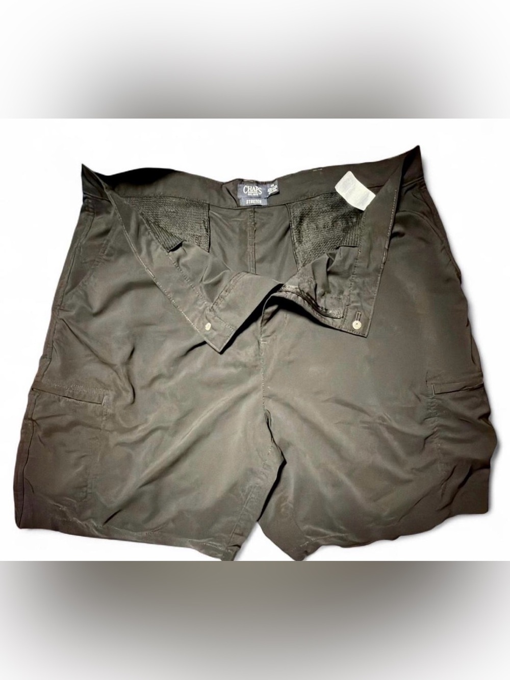 Chaps Men's Black Cargo Shorts